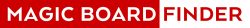 Magic Board Finder logo darker red